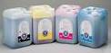 Bottles of ink for refilling large format inkjet printers